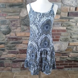 Prana floral athleisure dress drop waist small
